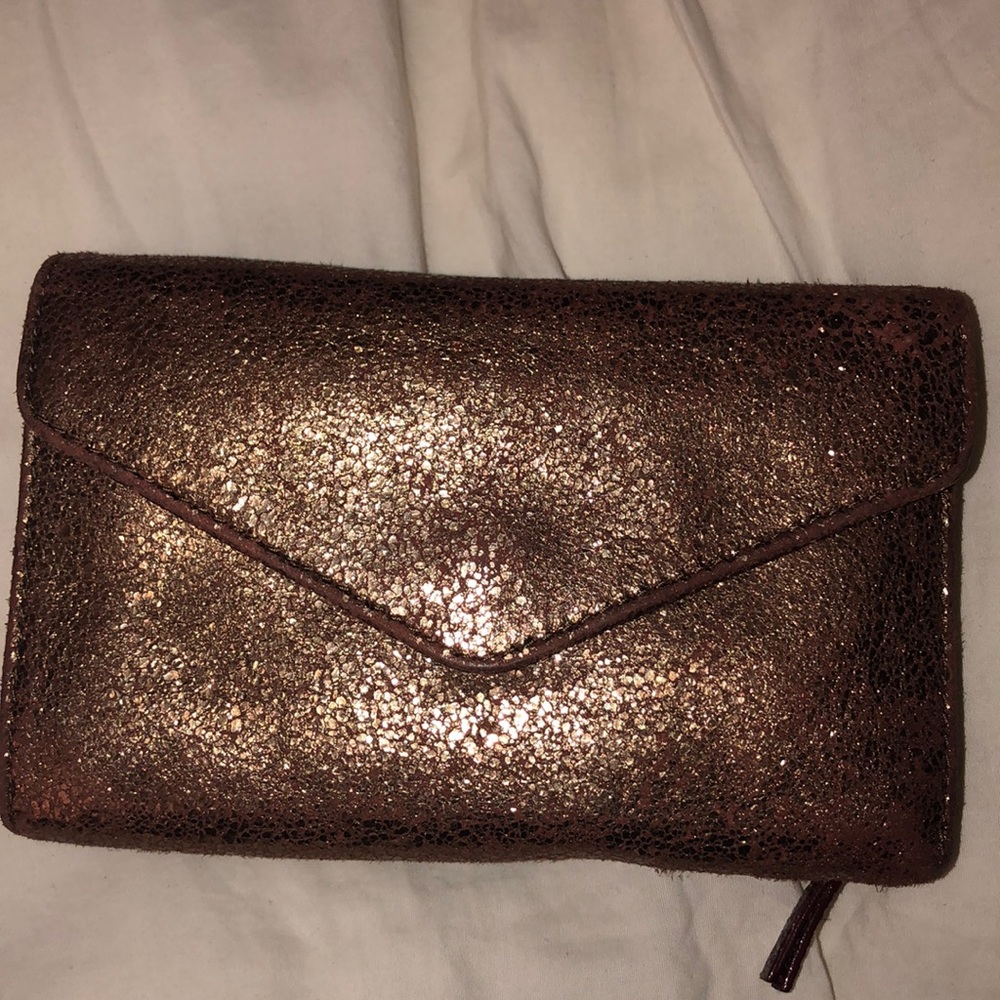 Mz Wallace bronze glitter wallet